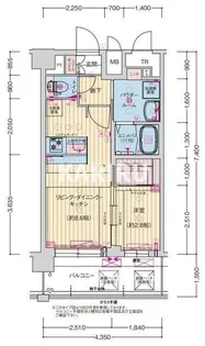 プレサンス東小橋エレディータ【10階】の間取り