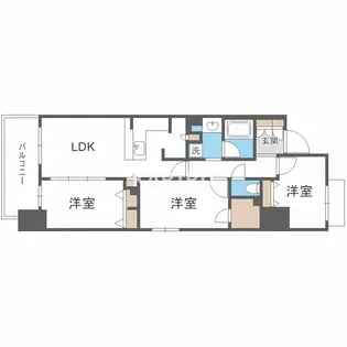 アーバネックス同心Ⅱ【903号室】の間取り