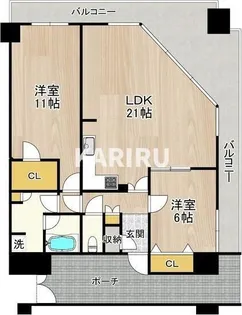 フェニックス日本橋高津【9階】の間取り