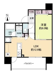 ブランシエスタ都島通【8階】の間取り