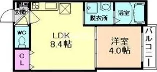 ルミエール放出【1階】の間取り