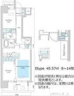 アーバネックス同心Ⅱ【10階】の間取り