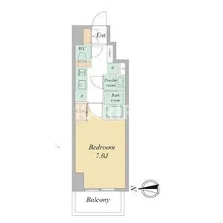 リヴェント森ノ宮【11階】の間取り