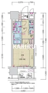 プレサンス緑橋ソレアス【11階】の間取り