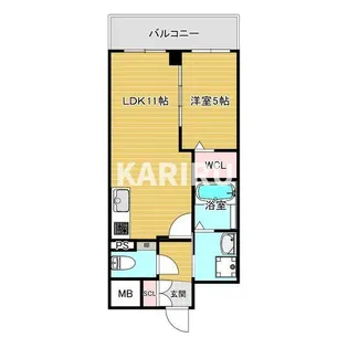 VITA荒本【10階】の間取り