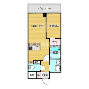 VITA荒本【11階】の間取り