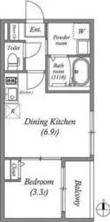 グランディオ鶴橋【1階】の間取り