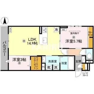 Clashist新森【2階】の間取り