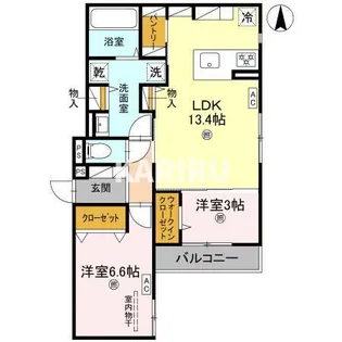 Clashist新森【2階】の間取り