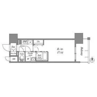 ファーストフィオーレ長田グランディール【6階】の間取り
