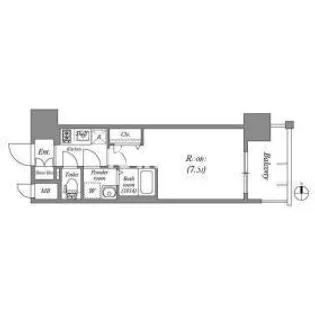 ファーストフィオーレ長田グランディール【14階】の間取り