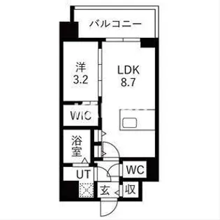 1LDKの間取り画像