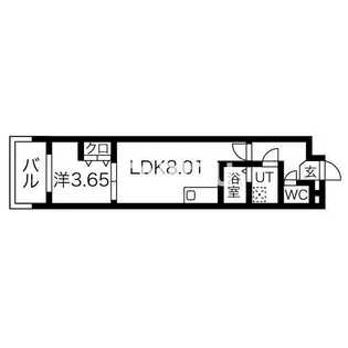 ART Tennouji【5階】の間取り