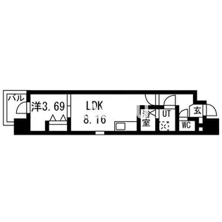 ART Tennouji【7階】の間取り