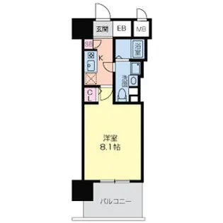 1Kの間取り画像