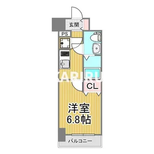 レジュールアッシュ大阪城NORD【10階】の間取り