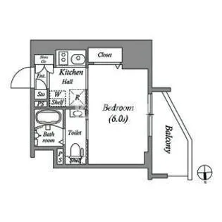 ワールドアイ大阪城EASTアドバンス【11階】の間取り