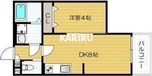 ALEGRIA鶴見区今津【201号室号室】の間取り