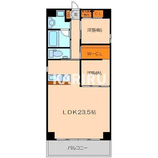 TROVE TANIMACHI【2階】の間取り