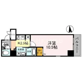 1Kの間取り画像