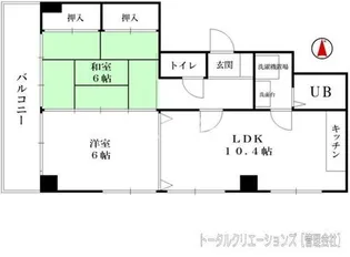 ヴェルドミール【8階】の間取り