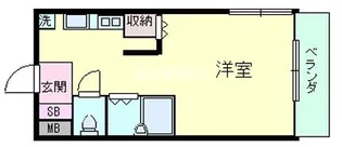 MESSAGE放出東【207号室】の間取り