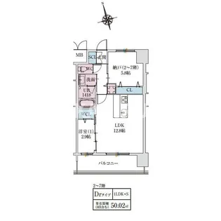 スプランディッドライズ新大阪ノース【4階】の間取り