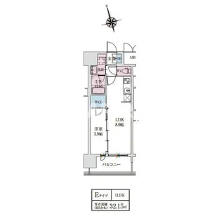 スプランディッドライズ新大阪ノース【7階】の間取り