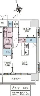 スプランディッドライズ新大阪ノース【9階】の間取り
