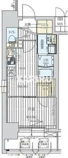 ワールドアイ大阪West Gate【11階】の間取り