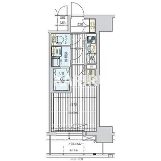ワールドアイ大阪West Gate【12階】の間取り