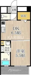 1DKの間取り画像