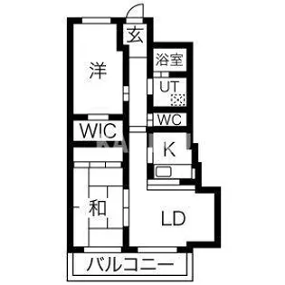 2LDKの間取り画像