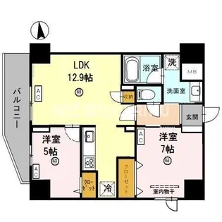 玉造Base【7階】の間取り