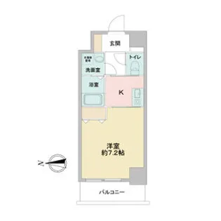 1Kの間取り画像