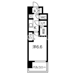 アドバンス大阪ブリアント【13階】の間取り