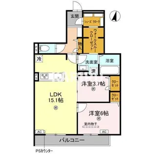 TORISIA Reve【3階】の間取り