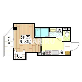 みおつくし京橋【3階】の間取り