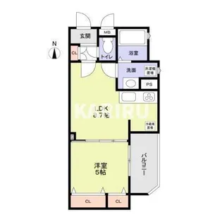 フォレストクリエオーレ中川【2階】の間取り