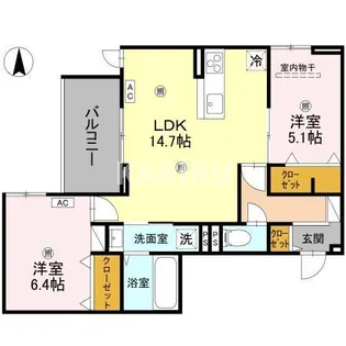 Green Village【2階】の間取り