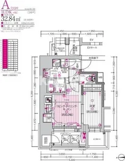 プレサンス ロジェ 天王寺真田山公園【7階】の間取り