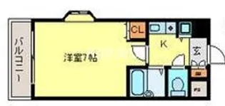 エンブレム都島【4階】の間取り