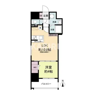 La Douceur玉造(旧ミラージュパレス玉造デフィ) 【4階】の間取り