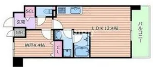プラウディア今里【1階】の間取り