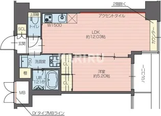 プレジオ長田【5階】の間取り