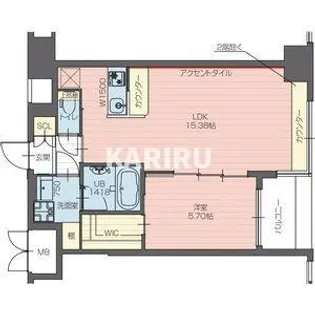 プレジオ長田【5階】の間取り