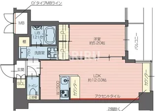 プレジオ長田【9階】の間取り