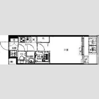 Alivis福島海老江【2階】の間取り