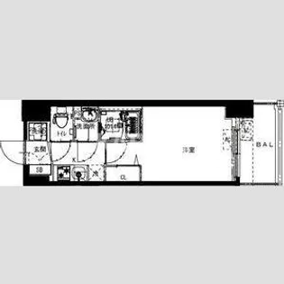Alivis福島海老江【4階】の間取り