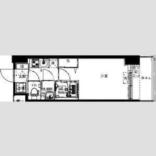 Alivis福島海老江【4階】の間取り